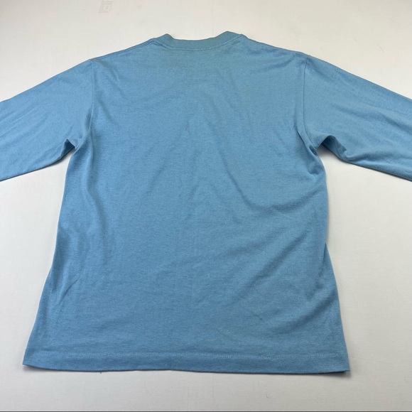 Vtg 80s Tee Jays Hef T Shirt Tee I Love Math Lovers Long Sleeve Blue Geek Nerd - Picture 3 of 15